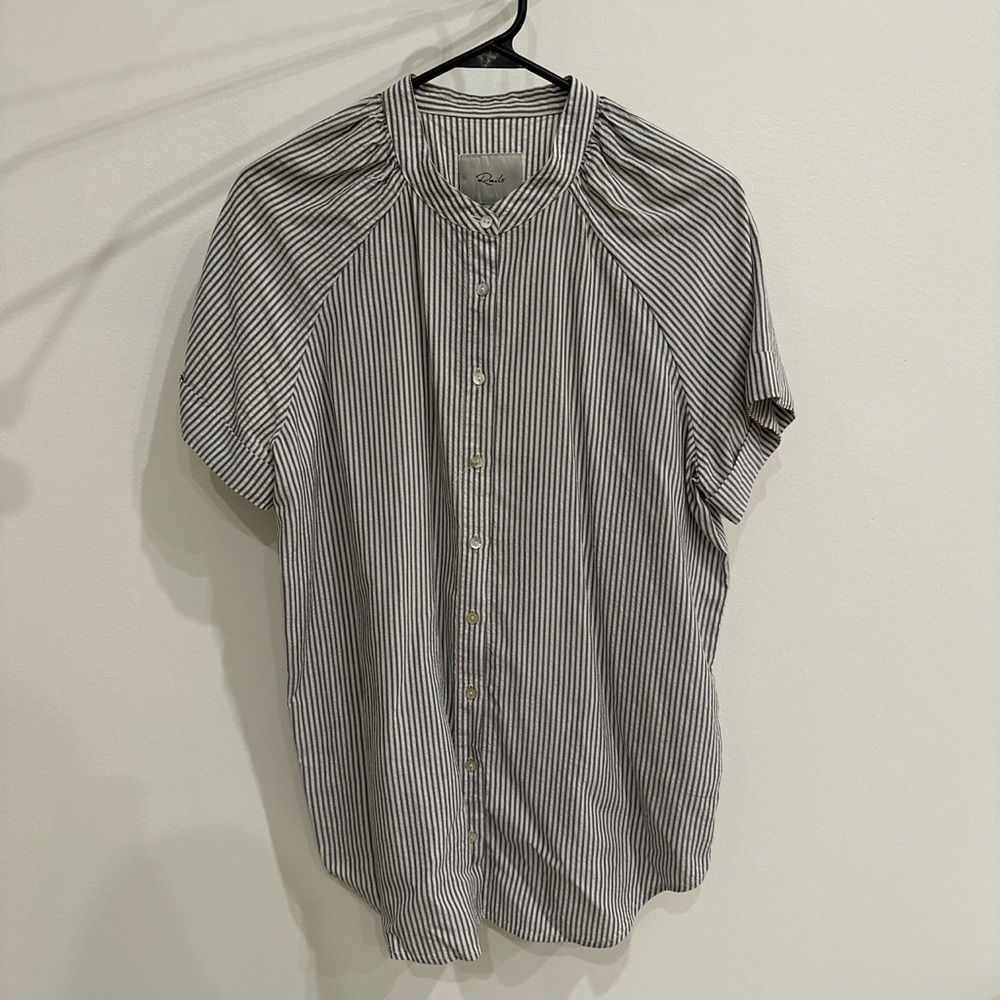 Rails button down striped blouse